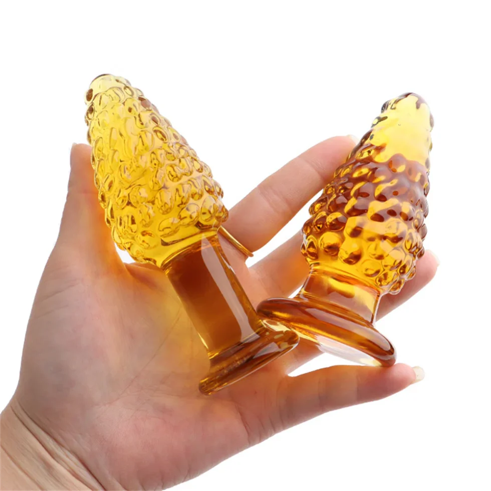 orange-textured-glass-butt-plug-in-pakistan