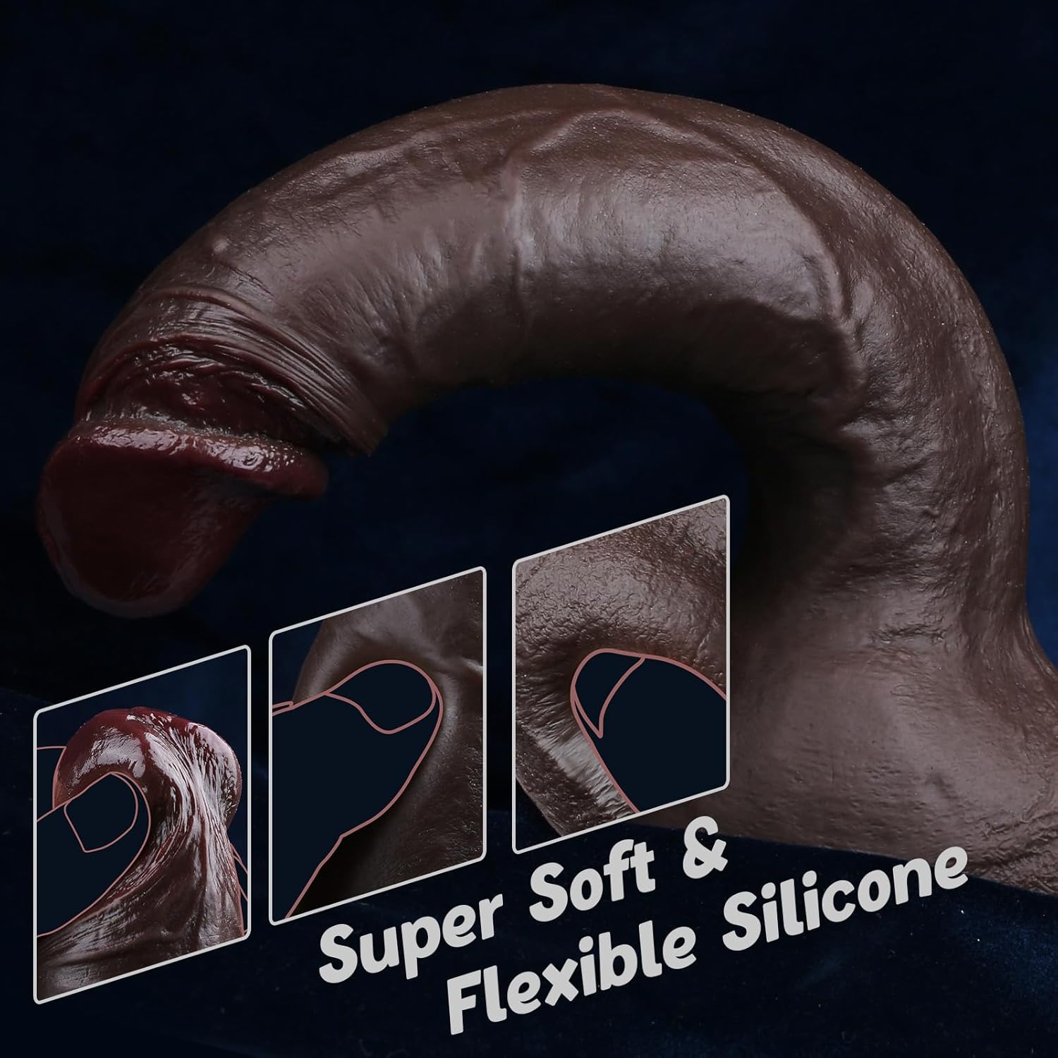Realistic Large Black Dildo Sex Toys - Image 4