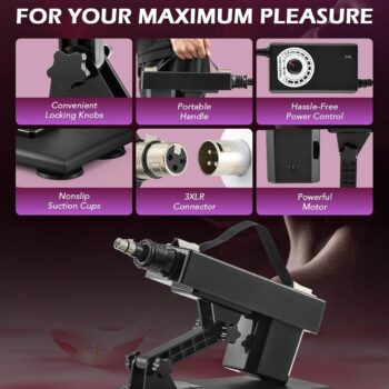 Automatic Thrusting Dildo Sex Machine With Connector