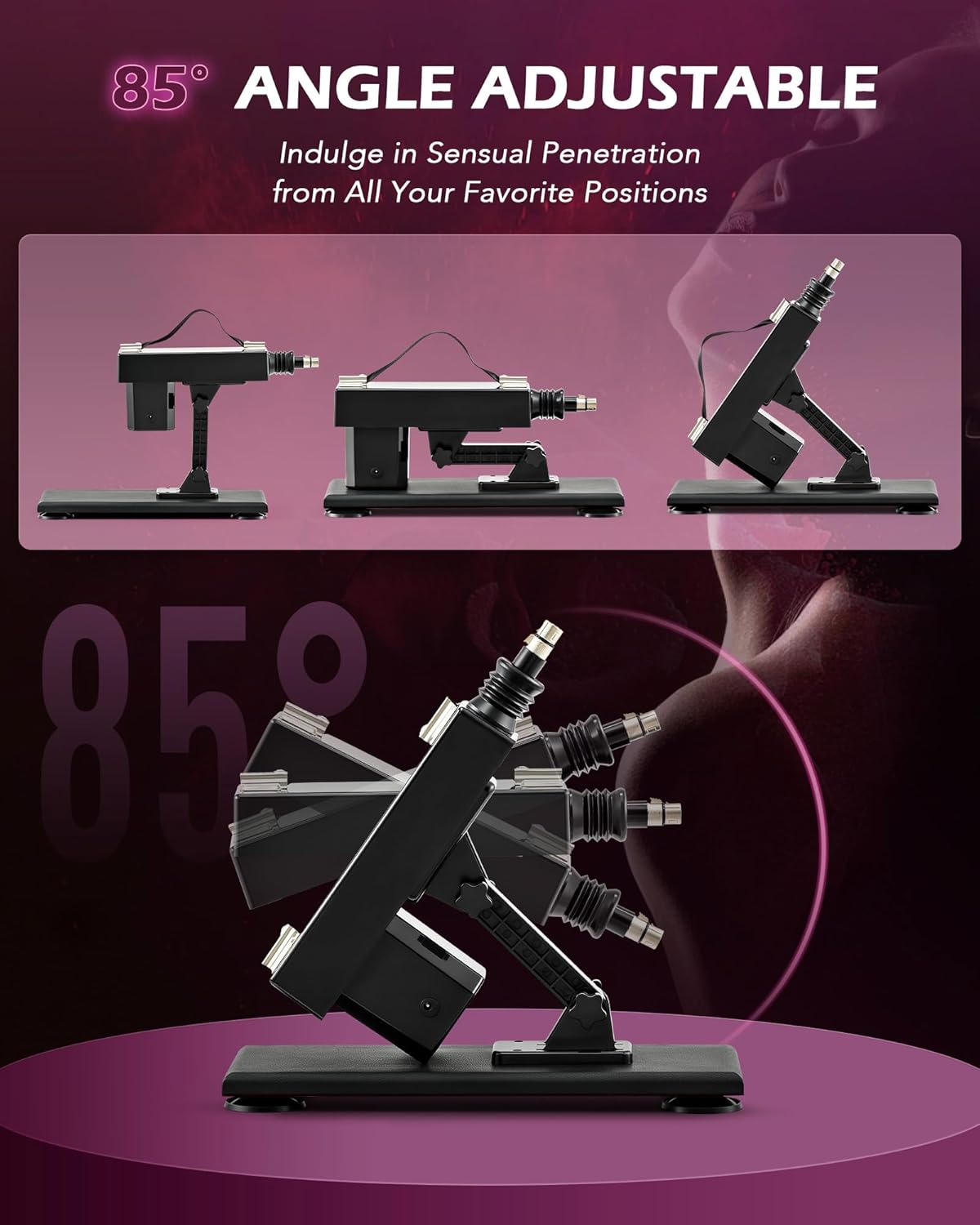 Automatic Thrusting Dildo Sex Machine With Connector